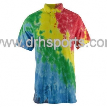 Hand Dyed Tie Dye Polo Shirt Manufacturers in Amos